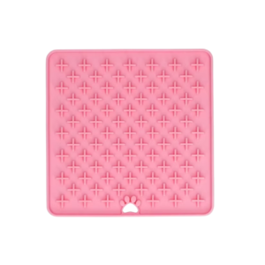 Eat Slow Live Longer Lick Mat Cross – Roze Likmat voor Honden