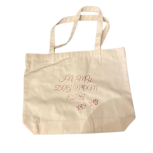 Tote Bag – Versterkt Katoen | Herbruikbaar & Wasbaar | Dog Mom era