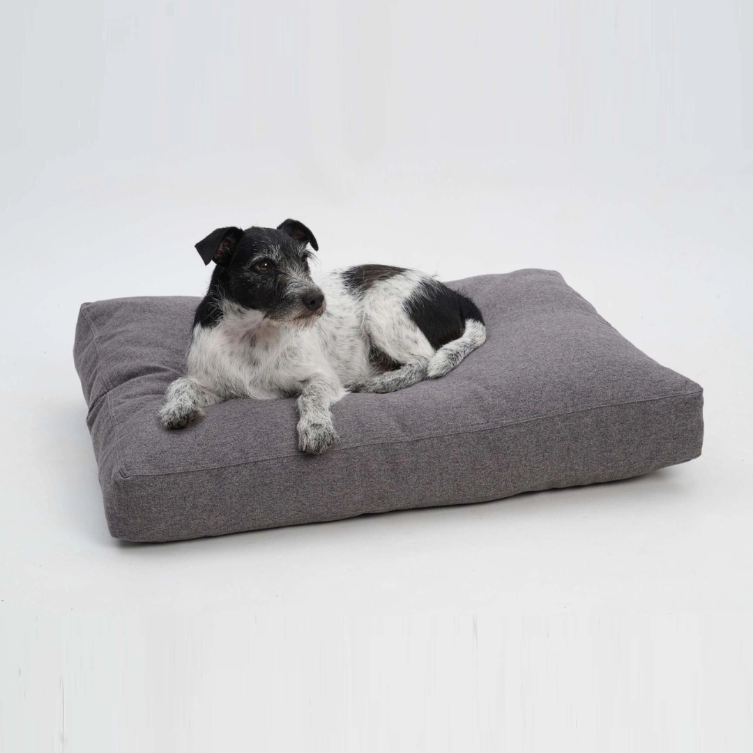 Brandon Hondenkussen S – Hondenmand met Naam in Viltlook (80×60 cm) - Afbeelding 3