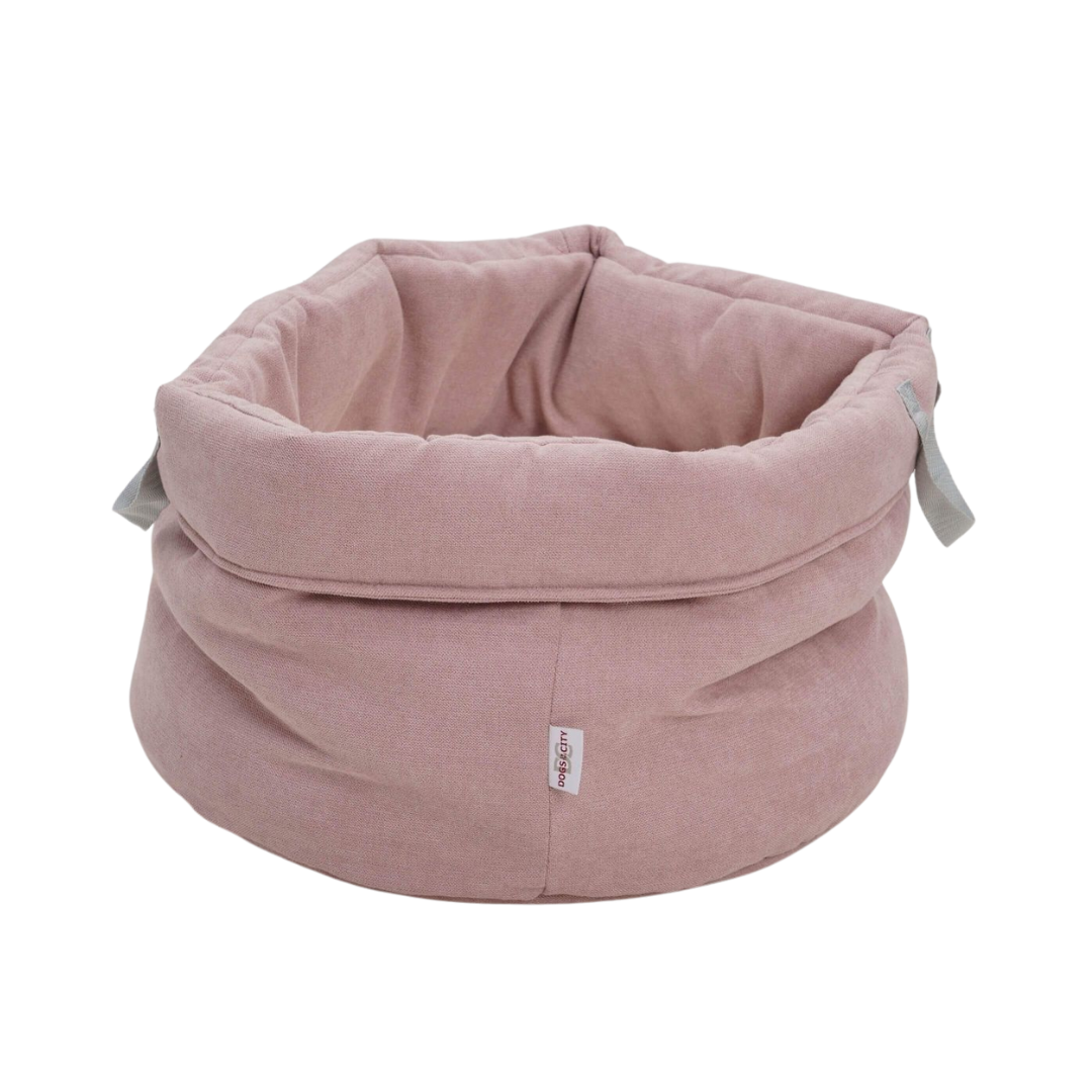 Shopper Little Basket Abbey Roze M β Hondenmand met Naam