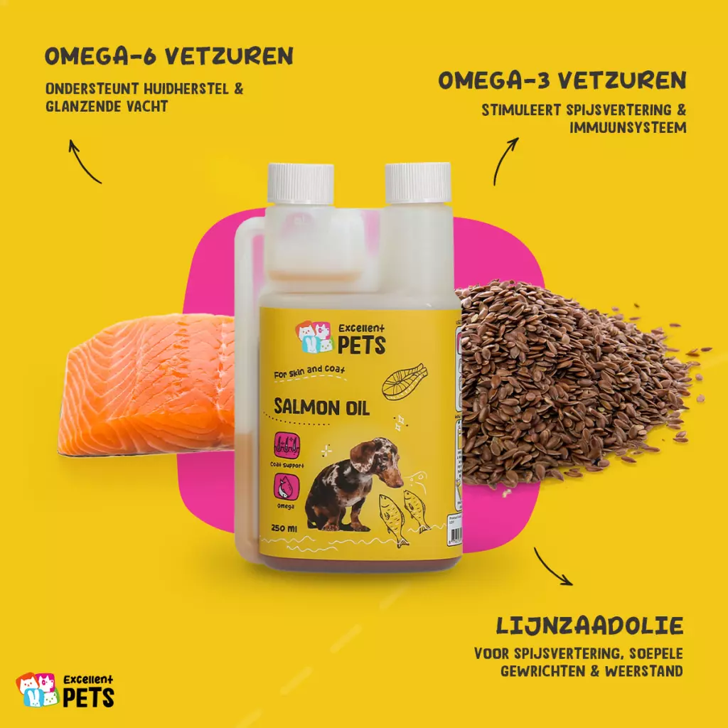 Excellent Pets Dog Salmon Oil 250 ml - Afbeelding 2