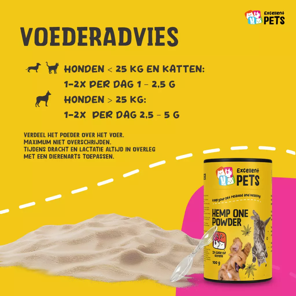 Excellent Pets Hemp One Powder 100 g - Afbeelding 6