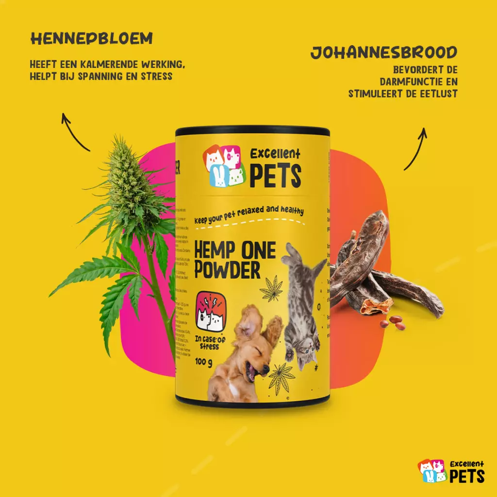 Excellent Pets Hemp One Powder 100 g - Afbeelding 3