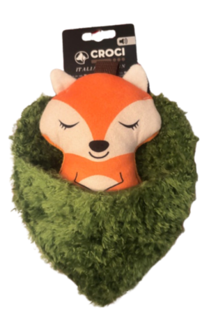 Pluche hondenspeeltje Boho collectie met pieper en bosdierdesigns