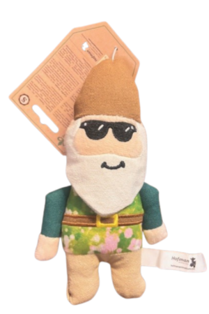 Garden Paws Garden Gnome Smirking Steve S hondenspeeltje met pieper