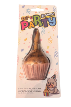 Croci Party Cupcake hondensnack met eetbare kaars voor puppy’s