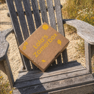 Lola’s Zomerbox voor honden met zomerse speeltjes en verkoelende producten